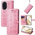 thumbnail image 4 of Funda Cartera FOXDOCK para Honor 200 , Flip PU con Relieve de Gatos y Perros, Tarjetero y Soporte, 4 of 6