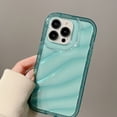 thumbnail image 3 of Funda de teléfono con airbag para iPhone 11, funda para iPhone 13, 16, 14, 12, 15 Pro Max, XS, XR, X, 7, 8 Plus, SE, a prueba de golpes, suave, transparente, con diseño ondulado, 3 of 5