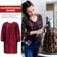 thumbnail image 3 of Red Salon Apron for Hairdressers Made of Polyamide Polyester Safe Durable Washable Reusable, 3 of 9