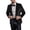 Black%GC100, variant on Suit Jacket for Men Casual Mens Blazer Solid Color One Button Elegant Slim Fit Dress Jacket for Performance,Prom,Wedding