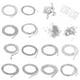 thumbnail image 1 of Kit de inicio de 16 piezas para la fabricación de joyas con cadenas mixtas para adultos de Sliver., 1 of 9