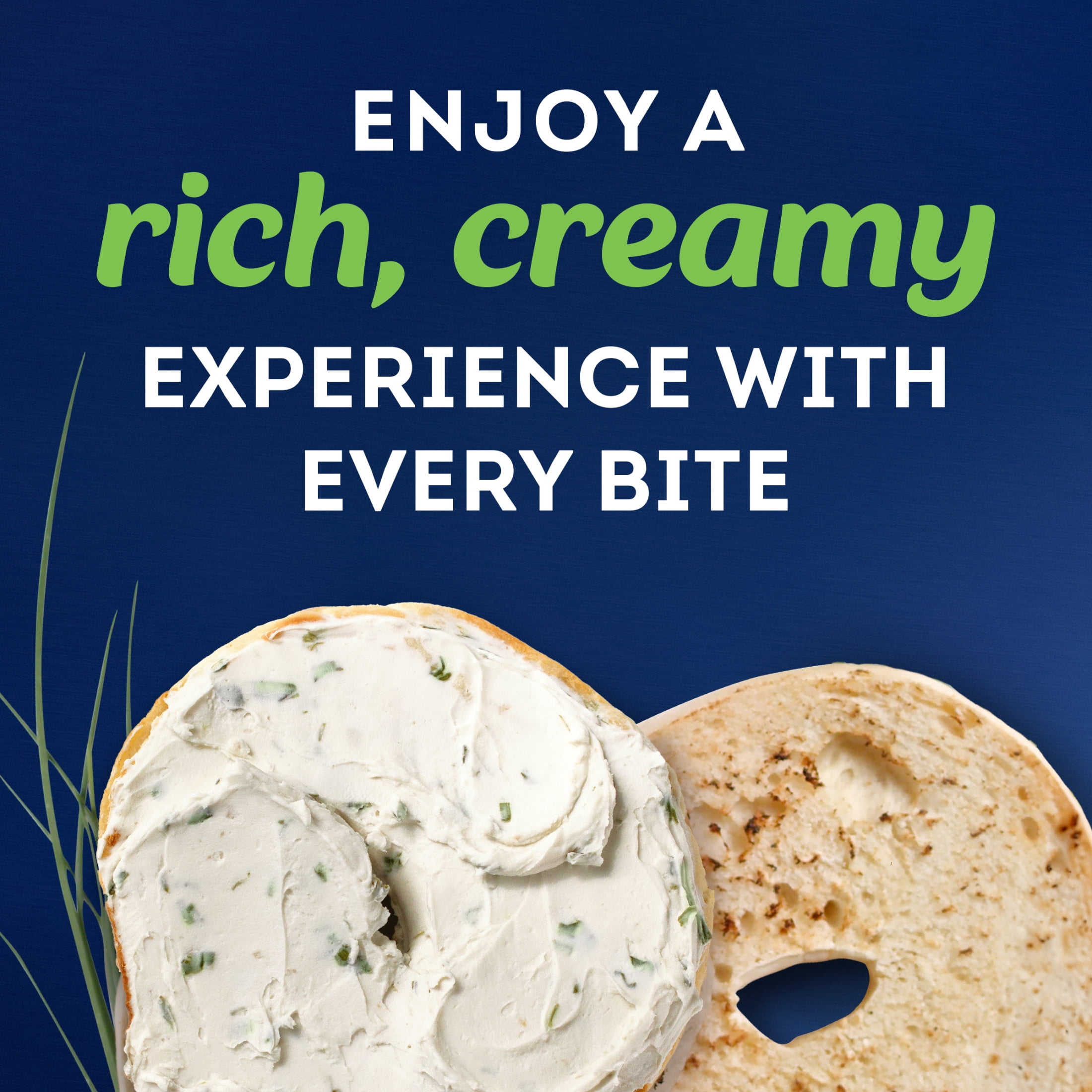 Philadelphia Plant-Based Dairy Free Chive & Onion Cream Cheese Spread, 8 oz Tub