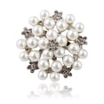 thumbnail image 1 of broche,Circular perla completa Crystal Zulema broche, 1 of 7