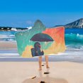 thumbnail image 2 of Yayeee Kids Hooded Towels Toddler Soft Absorbent Beach Bathing Wrap 50" x 23.5", Astronaut and Sky, 2 of 5