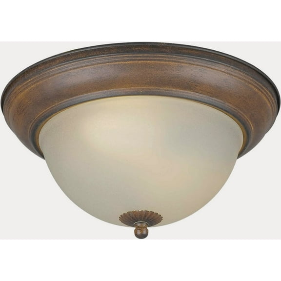 Forte Lighting 20008-02 Energy Efficient Fluorescent 14Wx6h Indoor Flushmount Ceiling