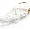 thumbnail image 1 of 5 Yard Tassel Ribbon Pom Pom DIY Garment Sewing Accessories (White) 4 Pcs, 1 of 5