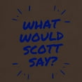 thumbnail image 3 of CafePress - What Would Scott Say T Shirt - Men's Classic Graphic Cotton T-Shirt, 3 of 4
