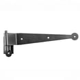 thumbnail image 5 of Renovators Supply Offset Lift Off Pintle Strap Hinge 11-3/4" Black Wrought Iron Pintle Strap Gate and Door Hinges w/Hardware, 5 of 9