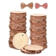 thumbnail image 1 of Rodajas de madera BIBRADAA, 54 unidades, 7-8 cm, con orificio para manualidades, 1 of 7