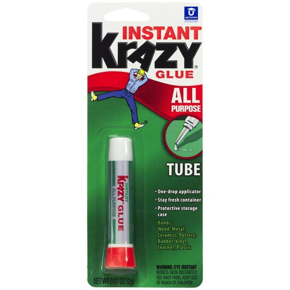 Krazy Glue Crazy Super Glue All Purpose Instant Repair - 2 Gram Tube