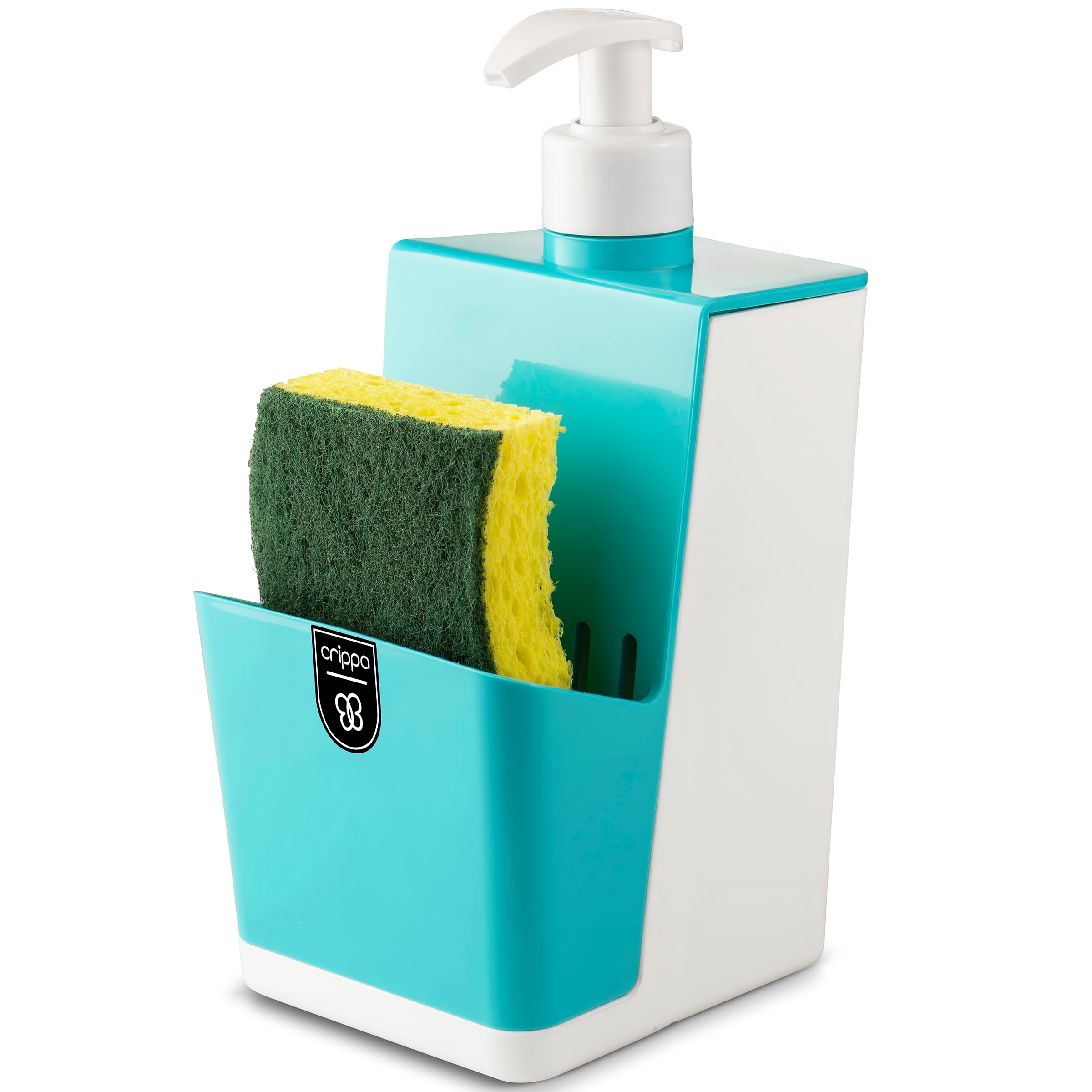 Crippa Kitchen Soap Dispenser with Sponge Holder 16.9oz Dish Soap Dispenser Soap Dispenser