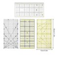 thumbnail image 2 of 4Pcs Sewing Quilting Ruler Drawing Stitches DIY Crafts Scale Measuring Tool 15x30cm W/Grid Line, 2 of 3