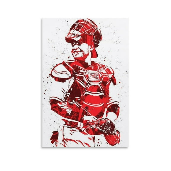 Yadier Molina Canvas Poster Picture Print Wall Art Poster Painting Canvas Posters Artworks Gift Room Aesthetic 12x18inch(30x45cm)