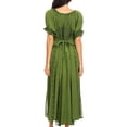 thumbnail image 2 of Sakkas Bridget Renaissance Dress - Green - 1X/2X, 2 of 5