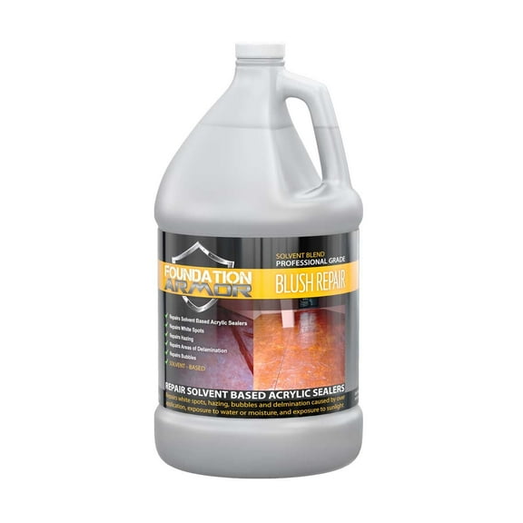 Armor Blush Repair - White Haze, Bubble, and Blush Repair for Solvent Based Acrylic Sealers (1 GAL)