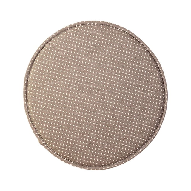 Bearachild Cojín de asiento de 12,9 pulgadas, cojín antideslizante para silla de algodón, alfombrilla gruesa para taburete, cómoda para sala Decoración del hogar punto gris Diámetro 33cm