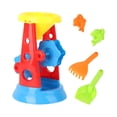 thumbnail image 1 of Juego de juguetes de playa de plástico de 5 piezas, reloj de arena de juguete con pala de cubo de arena para niños en la playa que juegan al aire libre, 1 of 5