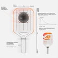 thumbnail image 3 of Zephyr 80 Extend 16mm Pickleball Paddle, Japan Raw Carbon Fiber, Consistent Performance, Power, Play With Cover Bag, 3 of 5
