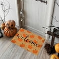 thumbnail image 2 of Uanit Fall Coir Doormat Welcome Pumpkins Door Mat Non- Farmhouse Floor Mats Autumn Decorative Entrance Door Rugs for Halloween Thanksgiving Indoor Outdoor Bathroom Porch Decor, 15.7 x 23.6 Inch, 2 of 9