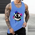 thumbnail image 2 of Taqqpue Mens Graphic Tank Tops Crewneck Sleeveless Shirts Workout Gym Muscle Beach Tee Tops, 2 of 5