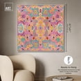 thumbnail image 5 of Neon Jungle Canvas Boho Maximalist Wall Art by Art Remedy, Silver Frame, 40" x 40", 5 of 7