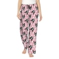 thumbnail image 1 of Fotbe French Bulldog Pantalones de Pijama para Mujer, Pantalones de Dormir, Pantalones Pj con Cordón y Bolsillos-Large, 1 of 6