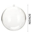thumbnail image 3 of Ke1Clo Clear Plastic Christmas Ornaments DIY Fillable Baubles Sphere Craft Kit for Tree Wedding Party Decor Gift Box, 3 of 3