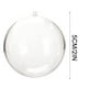 thumbnail image 3 of 5pcs DIY Bolas de plástico transparente, esferas rellenables para decoración navideña, caja de regalo para boda y fiesta, adornos navideños con bolas de Navidad, bolas de plástico transparentes para d, 3 of 3