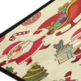 thumbnail image 4 of SKYSONIC Kitchen Rugs,Cute and Funny Santa Claus Non Slip Washable Cushioned Carpets Polyester AntiFatigue Comfort Porch Floor Mat Doormat Christmas Decoration 39×20 in, 4 of 7