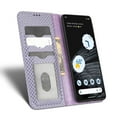 thumbnail image 6 of Nalacover for Google Pixel 7 Pro 6.7 inch Wallet Case,Luxury 360 Protection PU Leather Anti-Scratch Hidden Magnetic Closure Flip Folio Kickstand Credit Card Slots Shockproof Phone Cover,Purple, 6 of 7