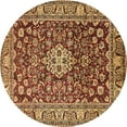 thumbnail image 1 of Ahgly Company Indoor Round Persian Brown Traditional Area Rugs, 7' Round, 1 of 4