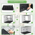thumbnail image 4 of Dkelincs XL Dog Cage 42 inch Dog Crate and Kennel Folding Pet Animal Segregation Cage with Plastic Tray for Dog Training Indoor, 4 of 7