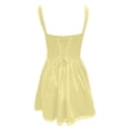 thumbnail image 2 of Vestido liso con lazo francés para mujer: falda clásica, adorable y elegante para el día a día, el trabajo o salir por la noche, tallas S-XL, 2 of 7