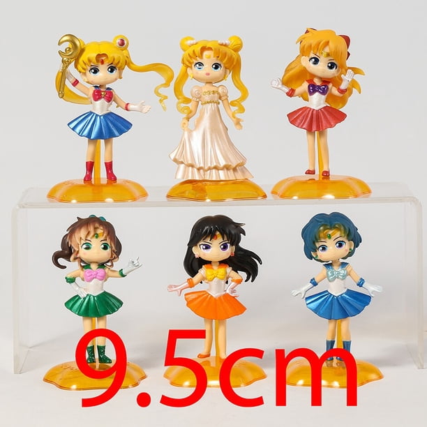 Sailor Moon Mercury Grain JupClaVenus Uranus Neptune PlAAAnime muñecas decoración colección figuras de acción de juguete9,5 cm zhangyuxiang unisex