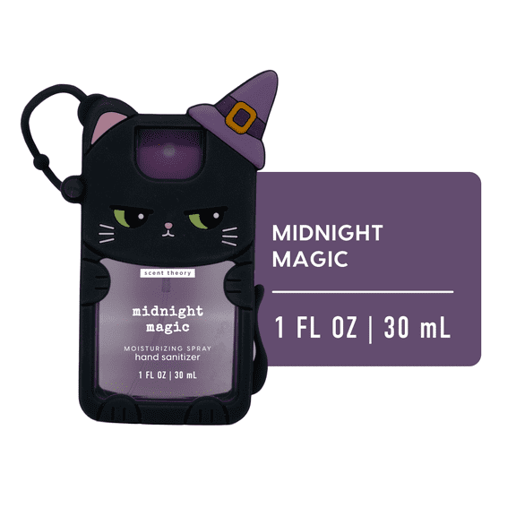 Scent Theory Hand Sanitizer Spray, Midnight Magic Hand, Black Cat, 1 fl oz