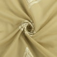 thumbnail image 6 of No. 918 Ravenna Embroidered Medallion Sheer Rod Pocket Curtain Panel, 50"W X 84"L, Taupe, 6 of 7