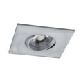 thumbnail image 2 of Square 3 inch Satin Chrome LED Recessed Ceiling Down Light - 4000K Cool White - 12 Pack, 2 of 2