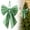 Bean green, variant on Christmas Tree Top Decoration With A Large Bow Suitable For Decoration Birthday Christmas Room Wedding And Themed Room Decoration Etc Red ribbon bow décor Indoor outdoor bow ornament