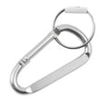 thumbnail image 4 of Aluminum Colored Carabiner Key Chain Spring Clip Medium Size Assorted Colors 6pk, 4 of 8