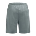 thumbnail image 4 of Antinious Mens Solid Casual Summer Pocket Elastic Waist Breathable Workout Shorts, 4 of 5