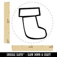 thumbnail image 2 of Christmas Xmas Stocking Doodle Self-Inking Rubber Stamp Ink Stamper - Brown Ink - Mini 1/2 Inch, 2 of 7