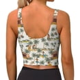 thumbnail image 2 of Yiaed Hawaiian Style Print Ladies Waistcoat Women Sports Vest Vest Sports Women Sports Top Yoga Vest for women-Large, 2 of 8