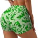 thumbnail image 1 of Fotbe Green Lizard Shorts Sin Costuras – Shorts Deportivos de Cintura Alta para Mujer, Elásticos para Gimnasio, Yoga, Running o Ciclismo-Large, 1 of 8