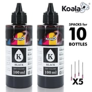 200ML KOALA PAPER Sublimation Ink, Black Sublimation Ink Refill Kit for Inkjet Printer Refillable Cartridges, CISS