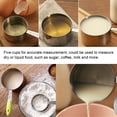 thumbnail image 2 of Juego de 5 Tazas Medidoras Tazas Medidoras de Acero Inoxidable Juego de Tazas Medidoras Herramienta de Medición Ideal para Ingredientes Secos y Líquidos para Hacer ANGGREK Otros, 2 of 8