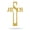 Gold, variant on Jesus Cross Wall Art - Inspirational Metal Sign for Home Decor (Rust)