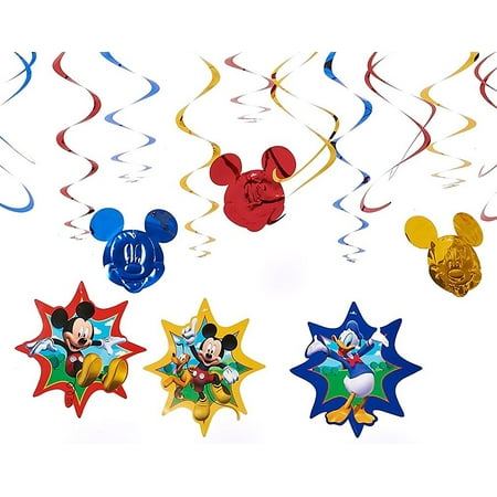 Mickey Mouse Clubhouse Hanging Party Decorations, 12pc
