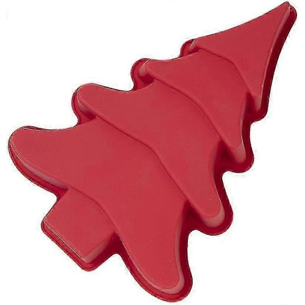 TROGN Christmas Tree Cake Pan 3D Christmas Tree Shaped Cake Moulds for Baking 3D Silicone Christmas Tree Baking Molds Pan Kitchen Bakeware Tools Nonst