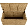 thumbnail image 6 of eHemco Heavy-duty Water Hyacinth Wicker Storage Trunk with Metal Frame, 42 by 20 by 18.5 Inches, Natural, 6 of 7