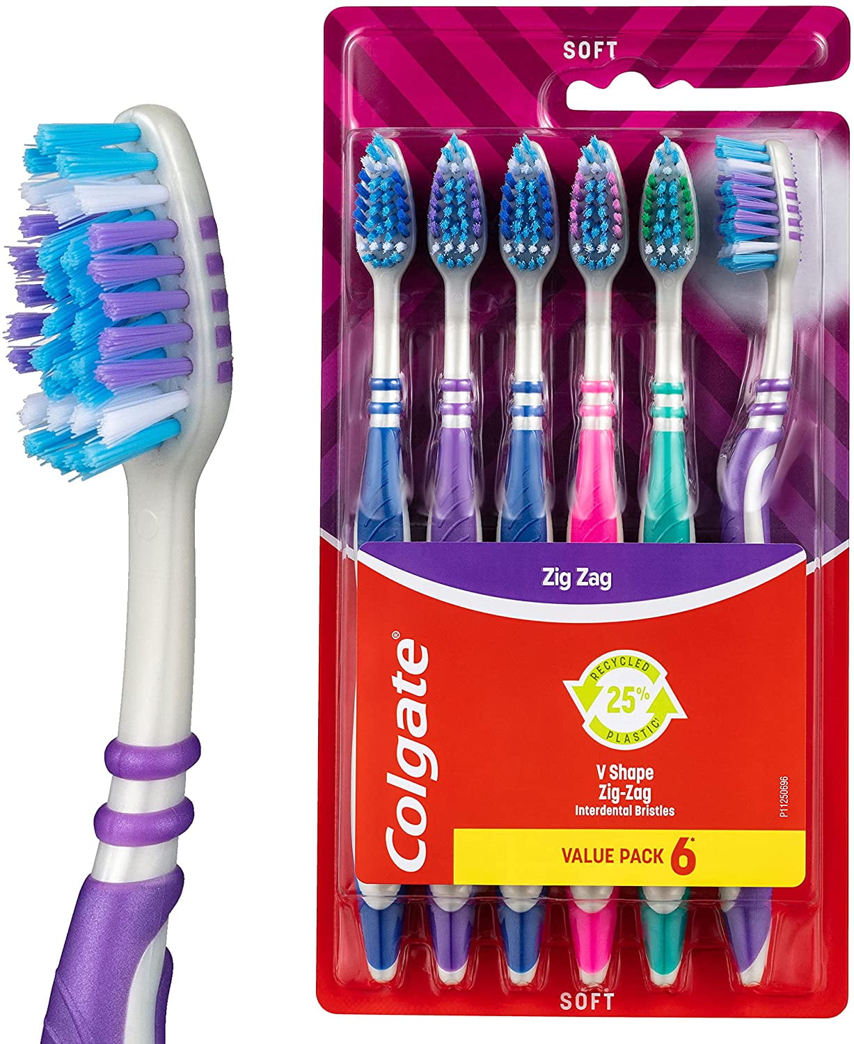 Colgate Toothbrush Zig Zag Soft 6pk